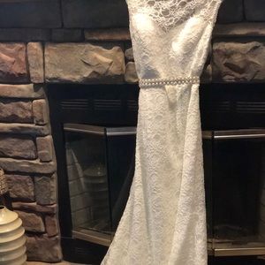 Sherri Hill Wedding Dress and Belt